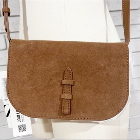 Zara Women’s Split Leather Crossbody Bag - Picture 3 of 9
